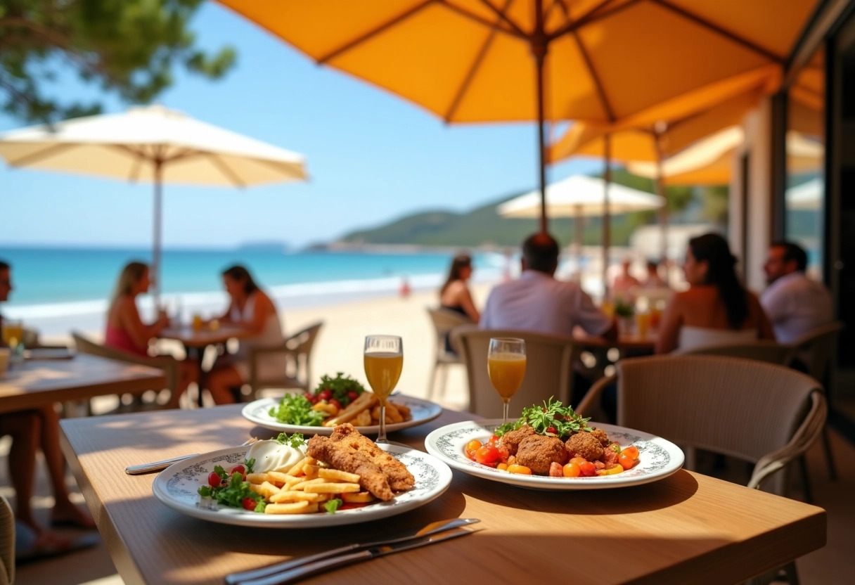 plage des lecques + cuisine locale